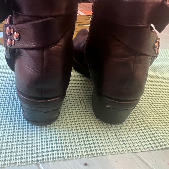 Black Leather Booties - Picture 2 of 6